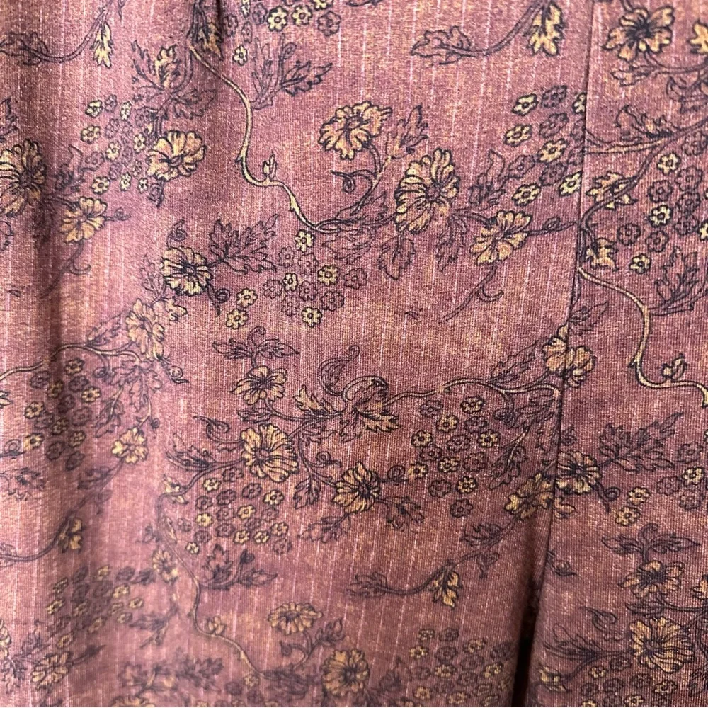 Free People Harper Pull on stretch knit floral pants M - Picture 3 of 8